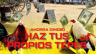 COMO HACER UN TEPEE O TIPI PARA GALLOS  ahorra dinero  Gallos finos [upl. by Brecher]