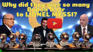 Why did they give so many Ballon dOr to LIONEL MESSI [upl. by Ilhsa]