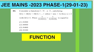 a function fNRsatisfying f12f23f3xfxxx1fx f11 then1f20221f2028 is [upl. by Anotal423]