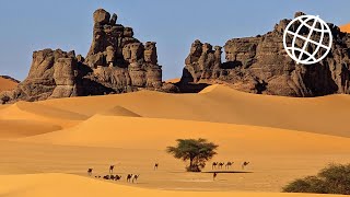 Amazing SAHARA Tassili nAjjer Algeria Amazing Places 4K [upl. by Anej]