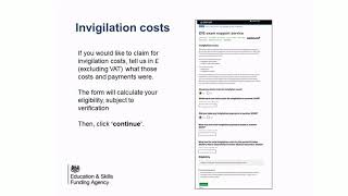 DfE exam support service claiming costs video [upl. by Inhsor615]