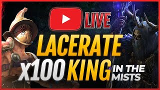 x100 KING In The MISTS🔴LACERATE Gladiator Build PoE 325 [upl. by Smada]