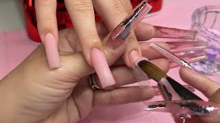 Easy French Tip Nail Tutorial with Rhinestones and Sequins  Secure Rhinestones nailtutorial diy [upl. by Patterson]