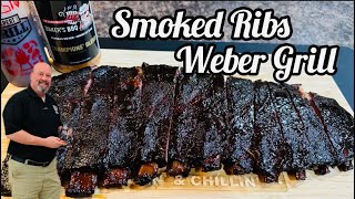 How to Cook Ribs on a Charcoal Grill  Spare Ribs on the Weber Kettle Master Touch  bbq food [upl. by Anialem]