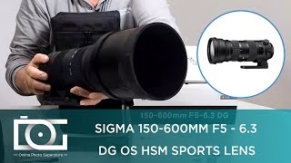 SIGMA 150600mm F563 DG OS HSM S SPORT LENS FOR CANON amp NIKON EF CAMERAS  UNBOXING REVIEW [upl. by Marysa430]