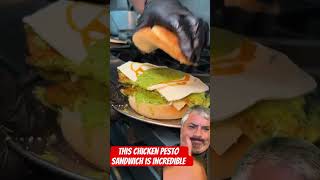 Incredible Chicken Pesto Sandwich A Flavor Explosion 🍗🥪  foodie shortsyoutube [upl. by Anihs77]