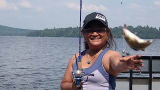 FISHING AT LAKE MAGOG QUEBEC [upl. by Jilly]