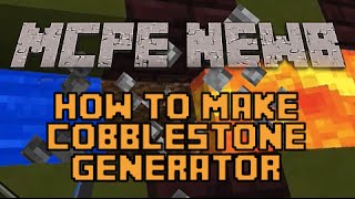 Cobblestone Generator Minecraft PE [upl. by Baron]