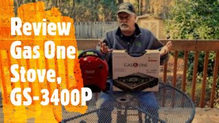 GAS ONE GS3400P Portable Outdoor Dual Fuel Stove Review [upl. by Petie200]