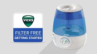 Vicks FilterFree Ultrasonic Cool Mist Humidifier V4600  Getting Started [upl. by Li811]