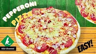 How to Make Pepperoni Pizza  Italian Dish Easy Recipe [upl. by Wasserman599]