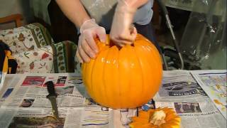 Come preparare la zucca di Halloween Jack OLantern [upl. by Kristof]