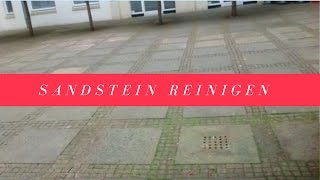 ✅✅ Sandstein reinigen  Algen und Moos entfernen SteinDoktor ✅✅ [upl. by Verena]