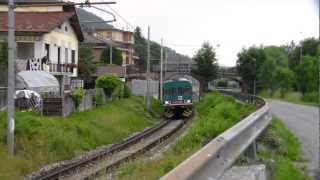 TRENO ALn 6631200 REGIONALE IN TRANSITO 7  6  2012 ROBILANTE CN [upl. by Aseuqram841]