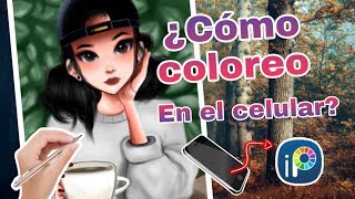 Cómo COLOREAR un dibujo en IBISPAINT Cómo COLOREAR en el celular 🍩🌺 Español 2torial [upl. by Glynda]