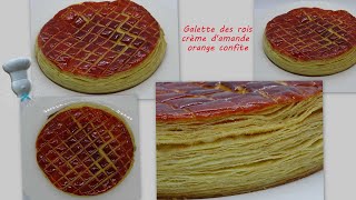 Recette de galette des rois crème damande orange confite [upl. by Levi157]