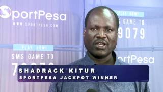 Meet Shadrack Kitur SportPesas latest Kshs 22M Jackpot Winner [upl. by France]