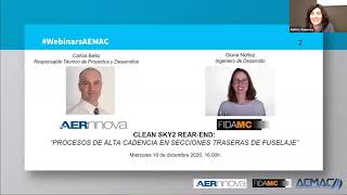 WebinarsAEMAC nº34  FIDAMC  AERNNOVA  CleanSky2 Rear End [upl. by Siulegroj]