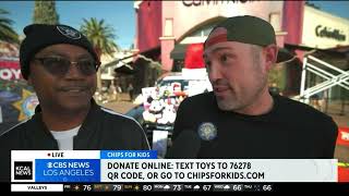 KCAL NEWS LOS ANGELES CHIPS FOR KIDS DECEMBER 15 [upl. by Jerrine630]