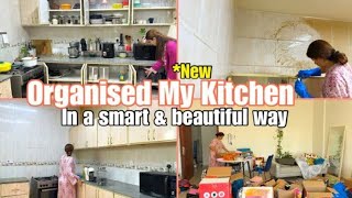 Magical How To Remove 💯THICK GREASE From KITCHEN Walls amp Cabinets✨CLEAN amp ORGANISE my New Kitchen💖 [upl. by Aicella]