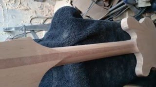 My hand made beech wood electric guitar including demo [upl. by Roehm]