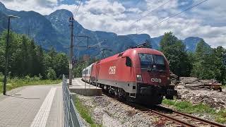 Abfahrt des SonderSchnellzug 16714 am 24062024 in Obertraun Koppenbrüllerhöhle [upl. by Reeves]