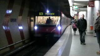 DT 3 der UBahn Nürnberg auf der U3 bis Maxfeld mit etwas überhöhter Geschwindigeit [upl. by Broome]