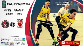 RinkHockey  Finales U16  Demifinale  La Vendéenne 32 AL Plonéour Lanvern [upl. by Anoyek]