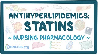 Antihyperlipidemics  Statins Nursing Pharmacology [upl. by Boycie]