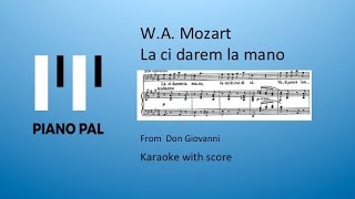 La ci darem la mano KARAOKE with Score Mozart [upl. by Ecilahc881]