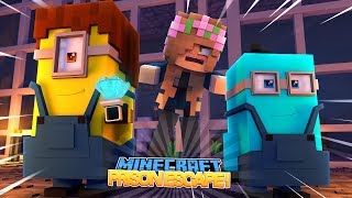 LITTLE KELLY IS A TOUGH COP  Minecraft Minions Prison wSharky and Scuba Steve [upl. by Daile]