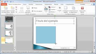 Curso de PowerPoint 2010 5 Definir un patrón de diapositivas [upl. by Erodasi]