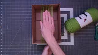 How to Make amp Weave On A Cardboard Box Loom [upl. by Talya432]