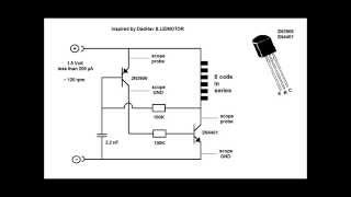 Pulse Motor and Two Transistor Circuit [upl. by Mcintyre131]