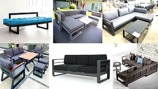 Latest amp Comfortable Metal Sofa Set Design 2023  Corner Sofa Set Design  Modern Furniture [upl. by Akino]