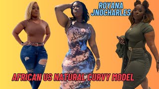 Royana Jnocharles The Most Natural Curvy PlusSize Fashion Model Influencer Insta Beauty Bio Wiki [upl. by Asilenna]