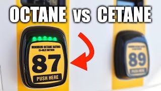 Octane vs Cetane Number  Gas vs Diesel [upl. by Kcarb]