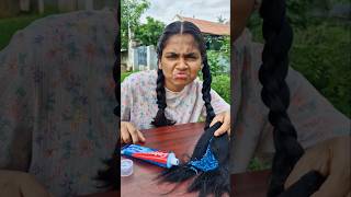 Cool Hair Prank 😎 TomampJerry 😱DiyaIshwarya shorts viralvideo [upl. by Mcdowell]