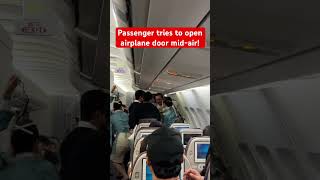 Passenger tries to open airplane door on Korean Air A330 airbus aviation turbulence [upl. by Macmullin]