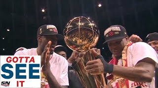 GOTTA SEE IT Toronto Raptors Celebrate First Ever NBA Championship [upl. by Georgiana]