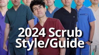 Mens Nursing Scrubs and Sizing Guide 2024  My Collection [upl. by Yamauchi281]