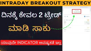 Intraday Trading STRATEGY for Daily PROFIT  Intraday Trading for Beginners  In Kannada [upl. by Benjamen]