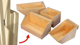 Scrap wood projects DIY Plywood Box Projects [upl. by Eriuqs]