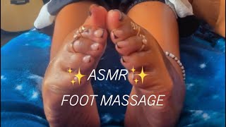 ASMR FOOT MASSAGE [upl. by Aleiram]