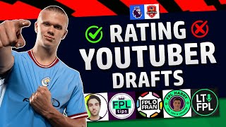 Rating FPL YouTuber Latest GW1 Drafts  Ft Lets Talk FPL FPL Fran FPL Tips amp More [upl. by Lemuela427]