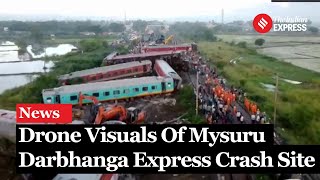 Mysore Darbhanga Express Accident This is What The Crash Site Looks Like  Bagmati Express Accident [upl. by Bred575]