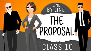 THE PROPOSAL class 10 english Full chapter explaination in hindi summary  padhle [upl. by Drehcir]