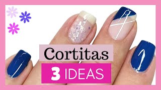 Diseños de uñas BONITAS y FÁCILES 2024Ideas para decorar uñas cortas Tendenciasshort nails [upl. by Ailahs]