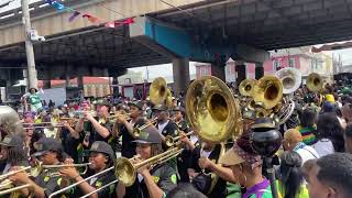 WILBERFORCE UNIVERSITY MARCHING BAND UNDER THE BRIDGE  ZULU  MARDI GRAS  NEW ORLEANS  HBCU [upl. by Reinal]