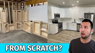 How to Build Kitchen Cabinets  START TO FINISH [upl. by Ardeen]